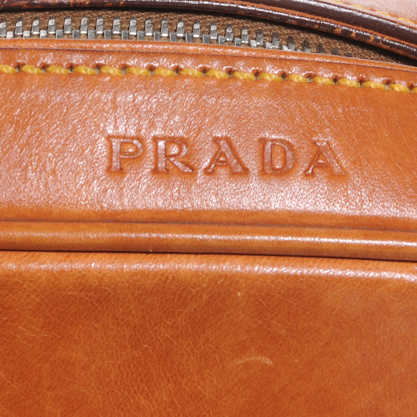 Prada Vitello England Bowling Bag Naturale 5 of 9