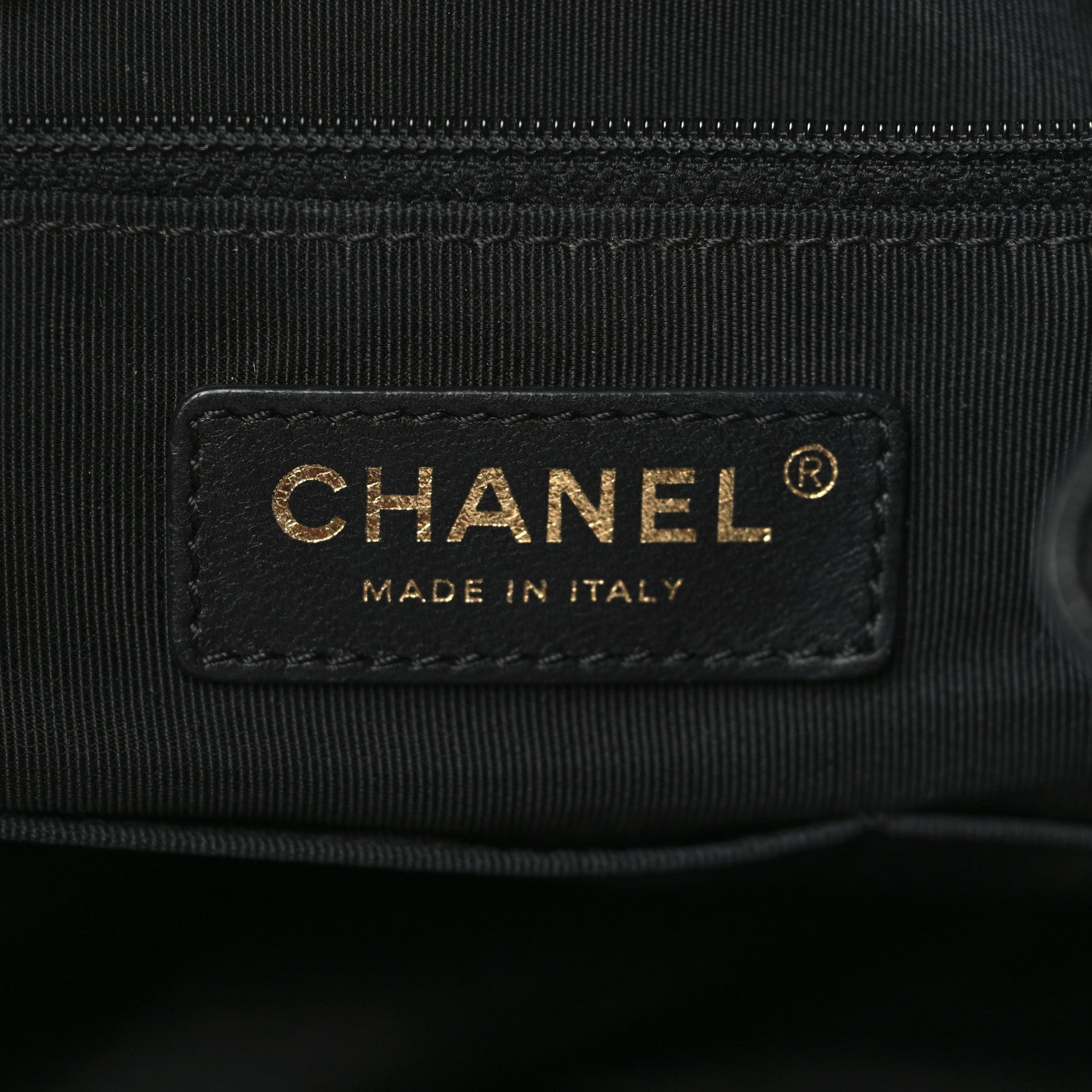 Chanel Lambskin Quilted Large Drawstring Bag Black 6 of 9