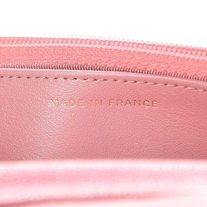 Chanel Iridescent Caviar Quilted Wallet on Chain WOC Rose Pink 7 of 9