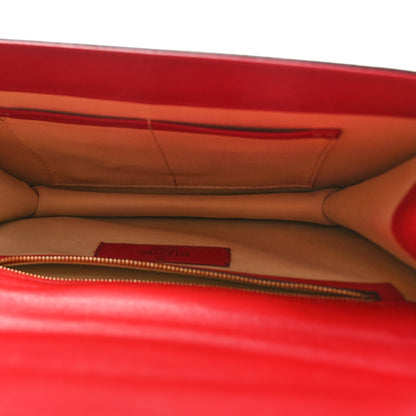 Valentino Garavani Vitello Medium Glam Lock Rockstud Flap Red 5 of 10