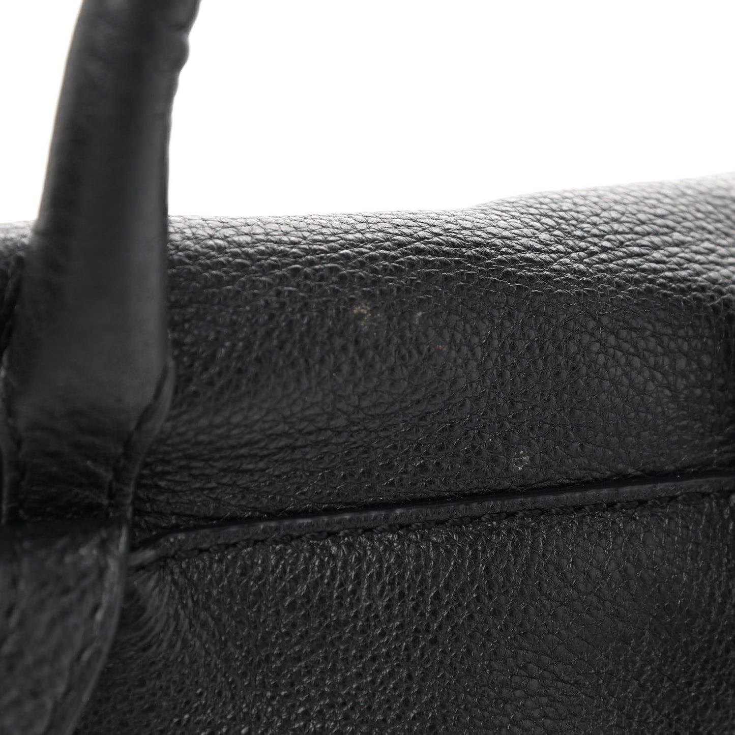 Pebbled Calfskin Backpack Black