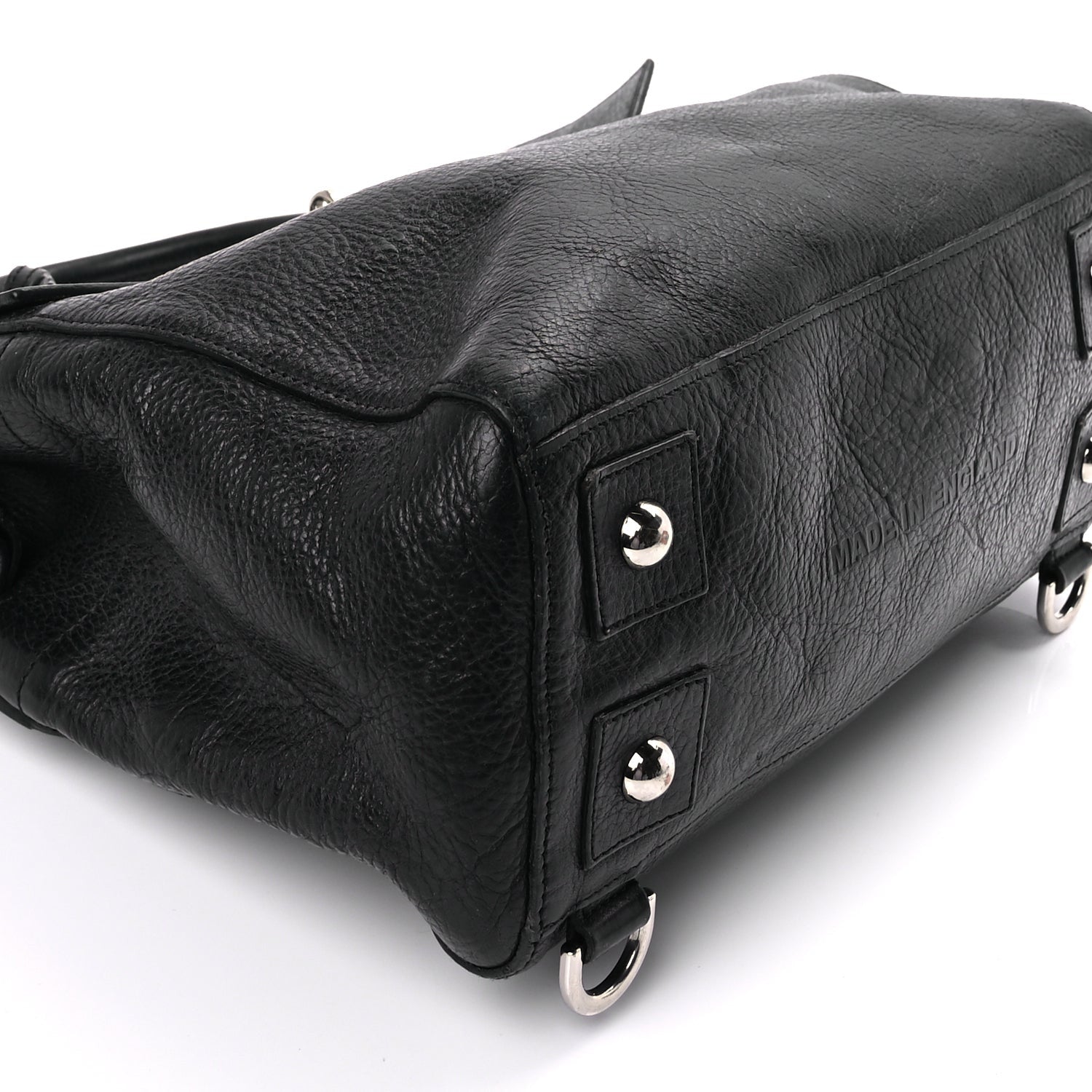 Mulberry Natural Leather Cara Delevingne Convertible Satchel  Black 7 of 8
