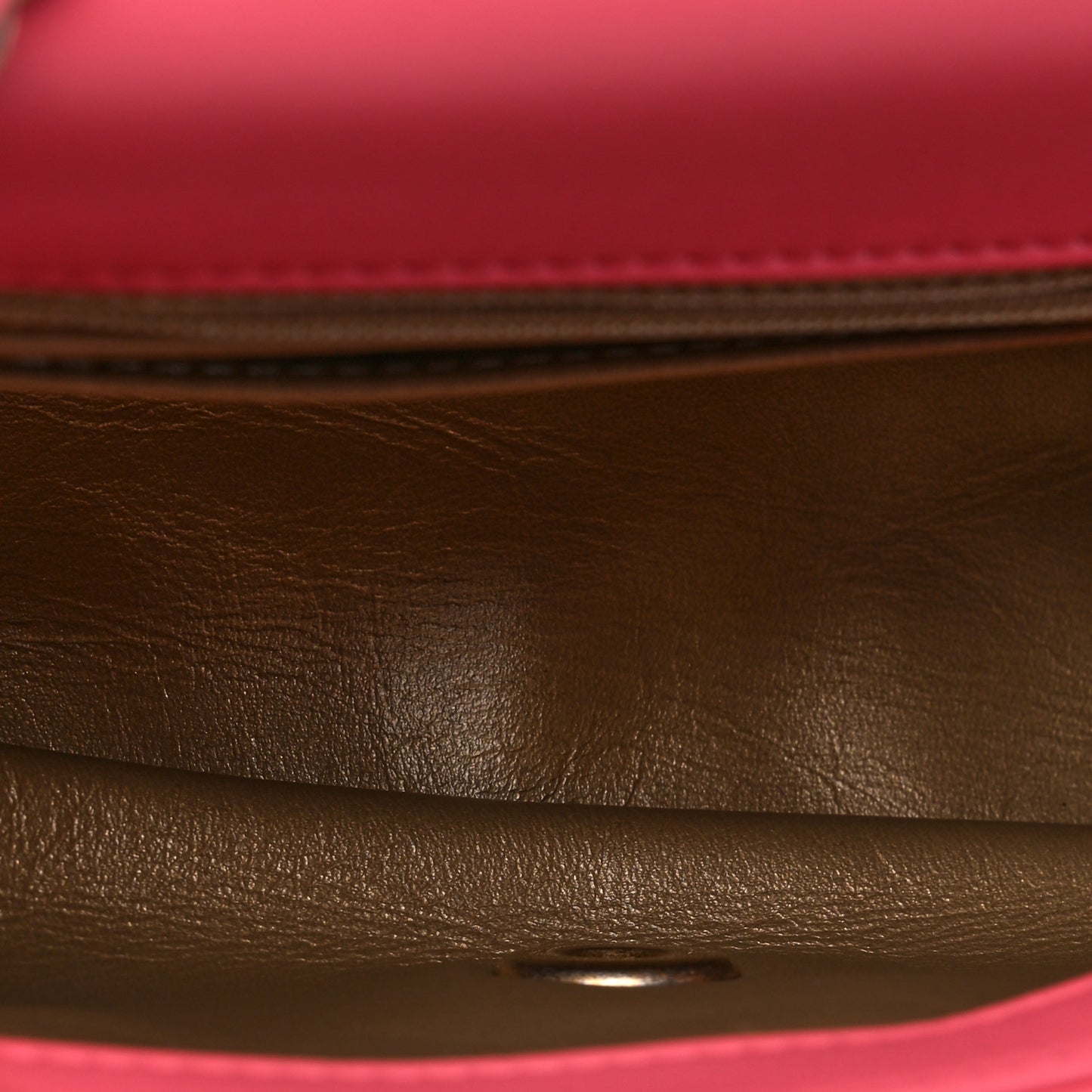 Lambskin Quilted Mini Rectangular Pearl Crush Flap Pink