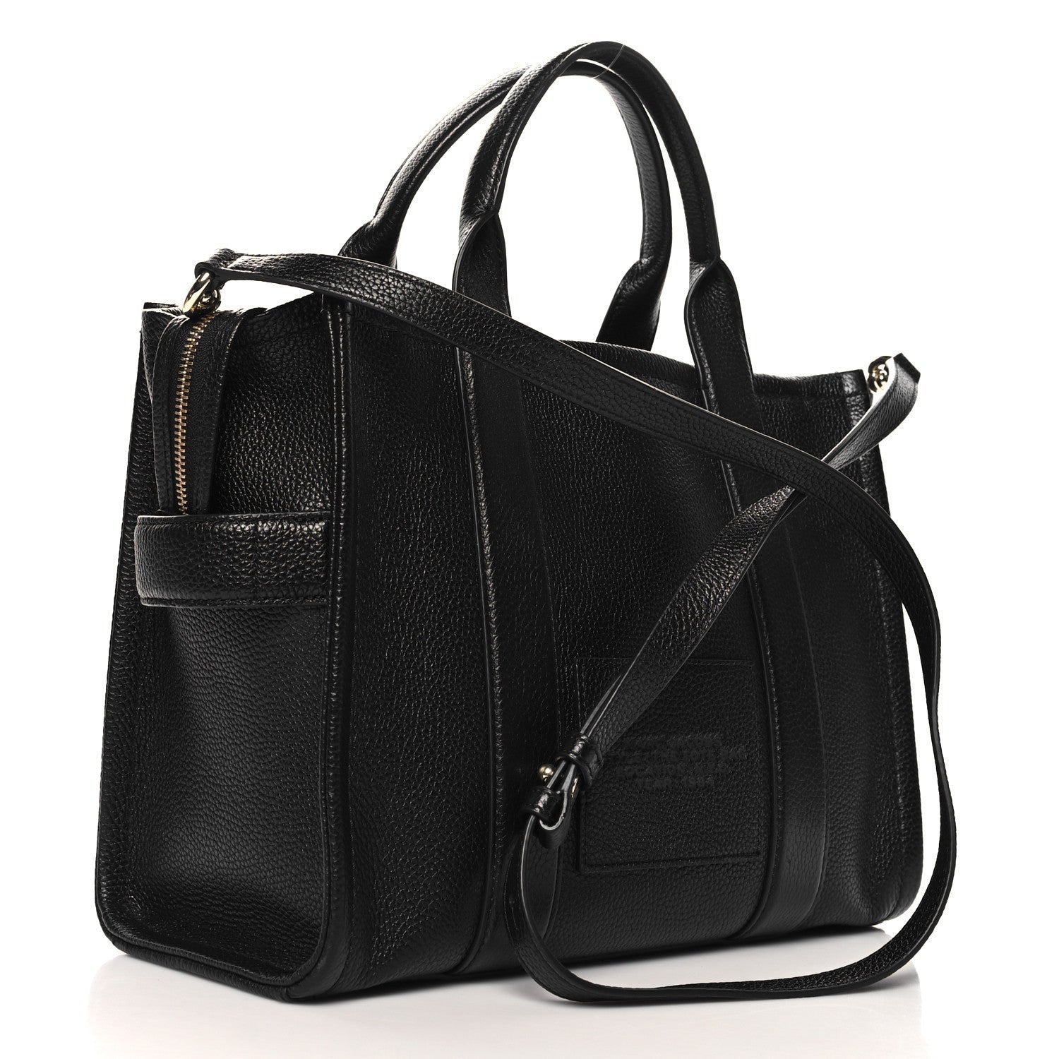 Marc Jacobs Grained Calfskin Medium The Tote Bag Black 3 of 7