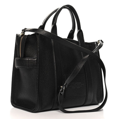 Marc Jacobs Grained Calfskin Medium The Tote Bag Black 3 of 7