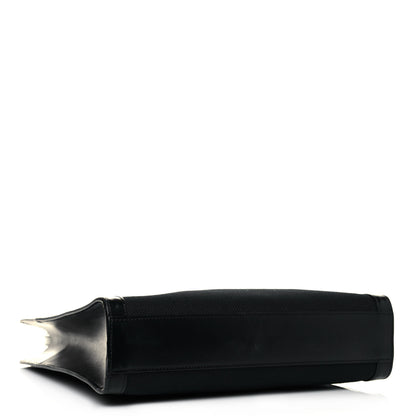 Celine Canvas Calfskin Small Vertical Cabas Black 5 of 13