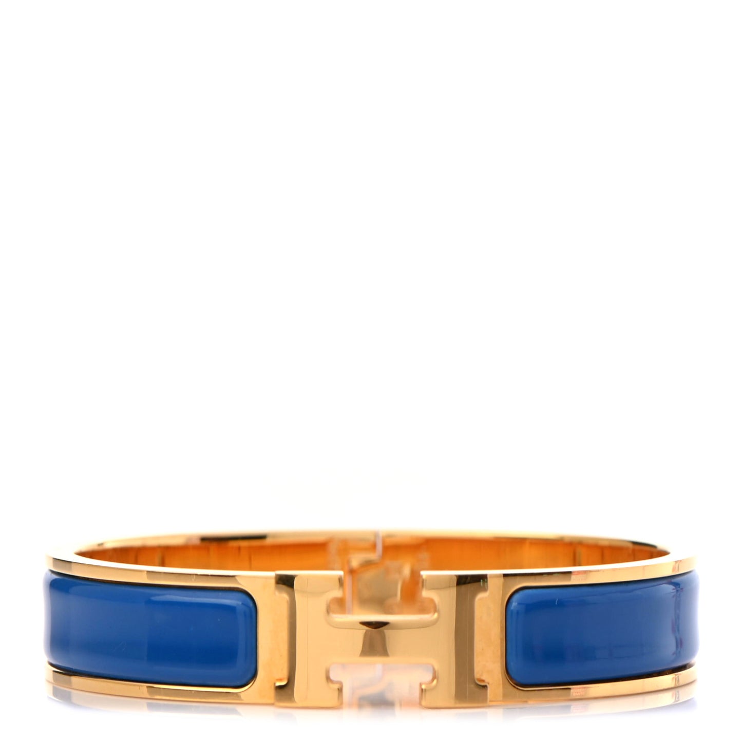 Narrow Enamel Clic Clac H Bracelet PM Royal Bleu