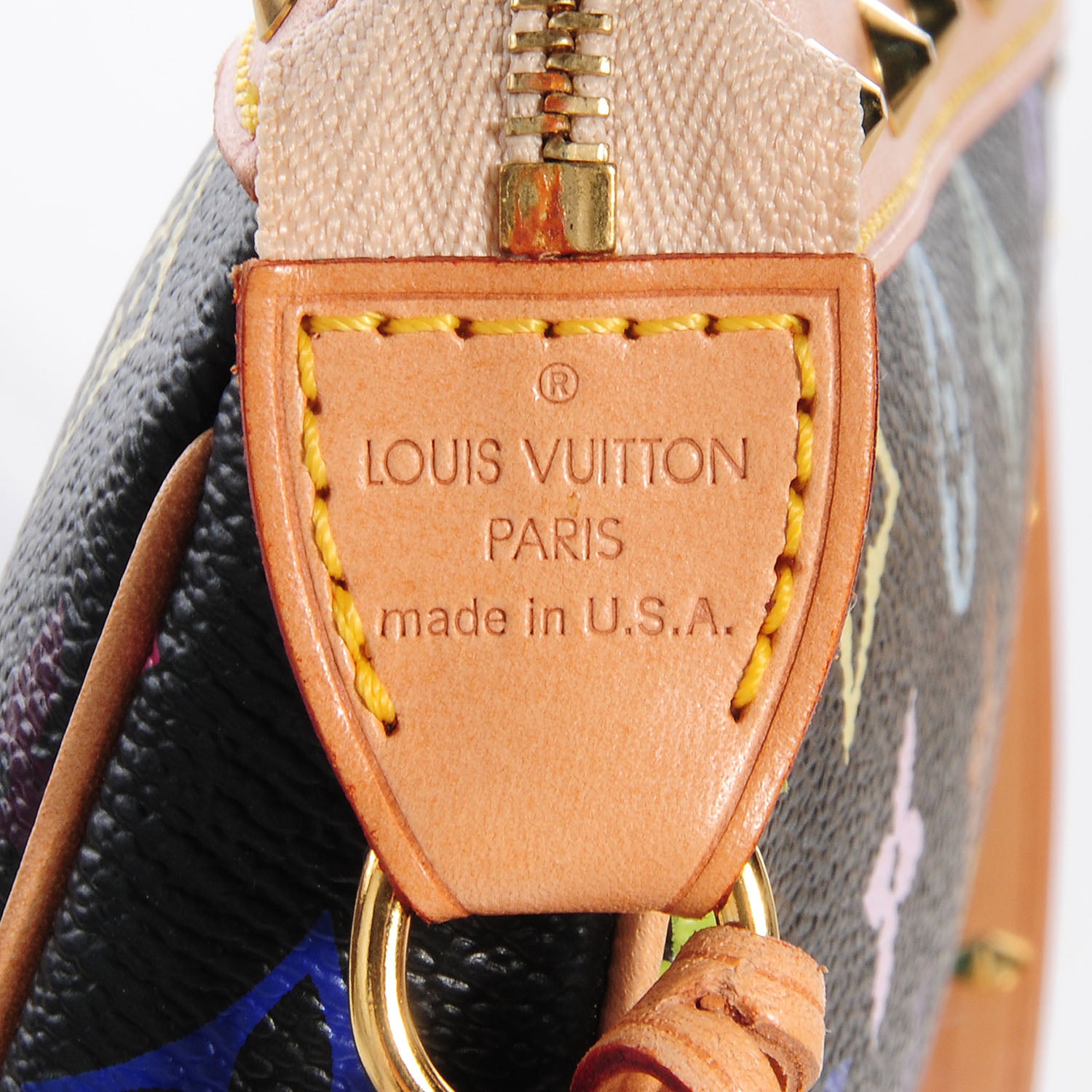 Louis Vuitton Monogram Multicolor Pochette Accessories Black 8 of 8