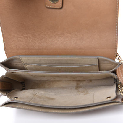 Chloe Ostrich Calfskin Small Faye Shoulder Bag Light Brown 7 of 13