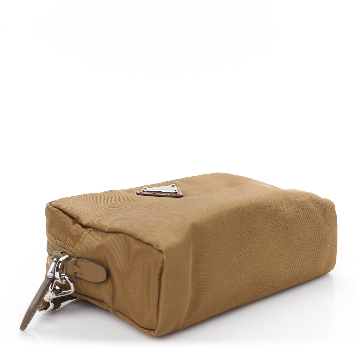 Prada Re-Nylon Vela Saffiano Wristlet Brandy 4 of 11