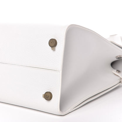 Christian Dior Bullcalf Large Diorever Flap White 9 of 9