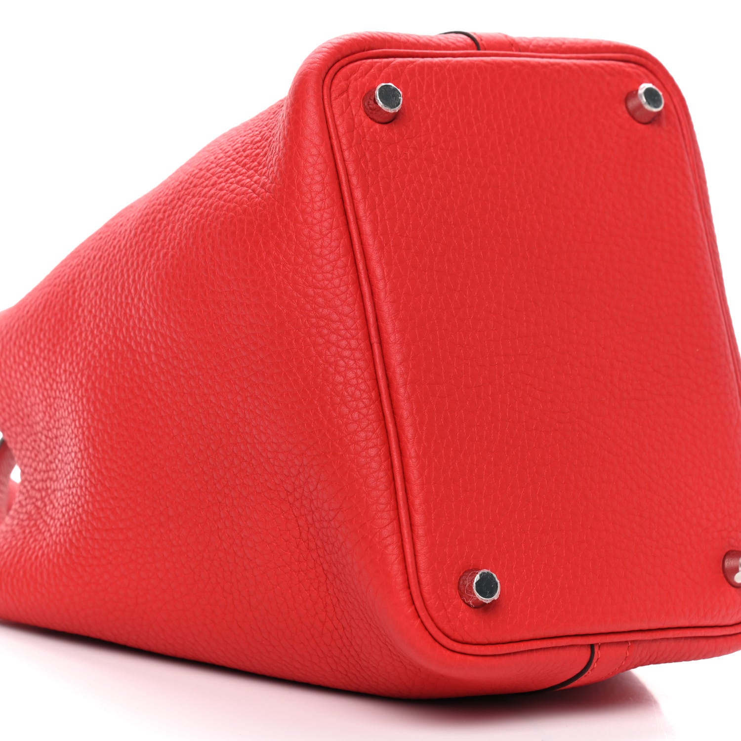 Hermes Taurillon Clemence Picotin Lock 18 PM Rouge De Coeur 8 of 9