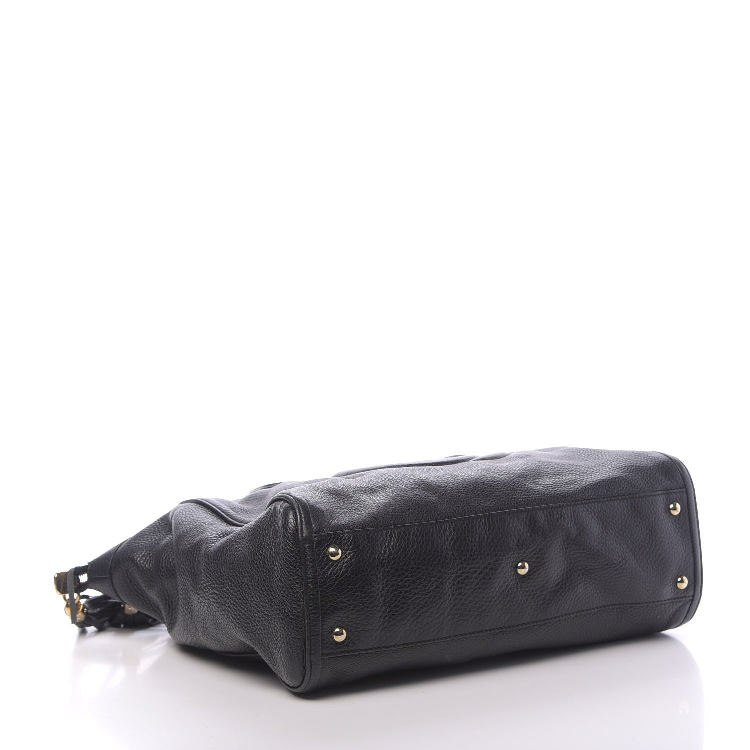 Gucci Pebbled Calfskin Large Soho Top Handle Bag Black 4 of 12
