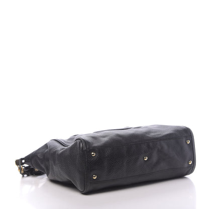 Gucci Pebbled Calfskin Large Soho Top Handle Bag Black 4 of 12