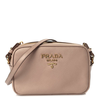 Prada Saffiano Mini Camera Crossbody Bag Cipria 1 of 8