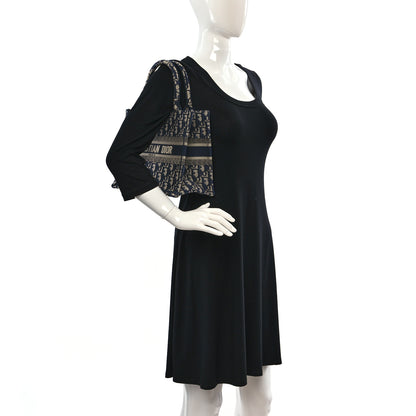 Christian Dior Oblique Small Book Tote Blue Multicolor 2 of 11