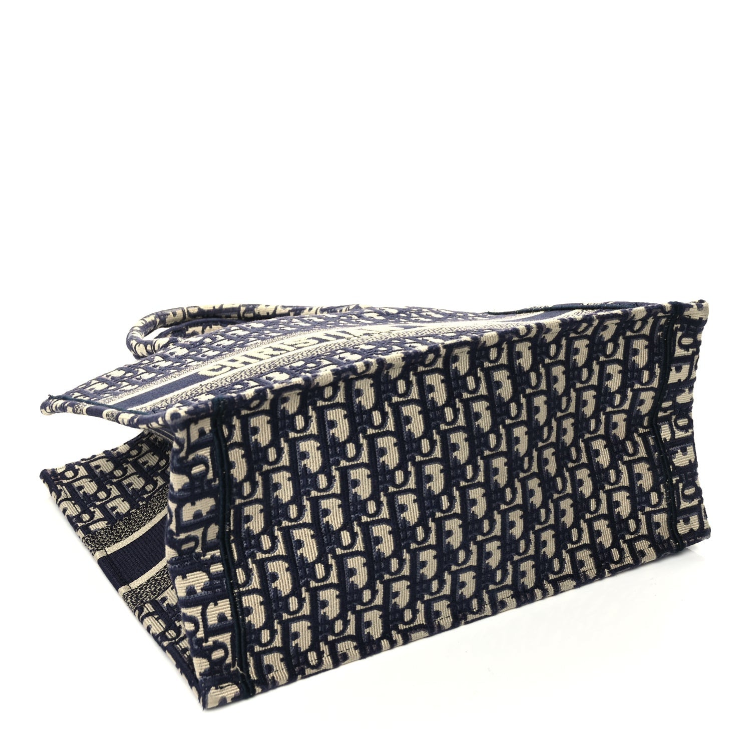 Christian Dior Oblique Medium Book Tote Blue Multicolor 3 of 9