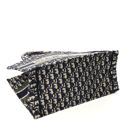 Christian Dior Oblique Medium Book Tote Blue Multicolor 3 of 9