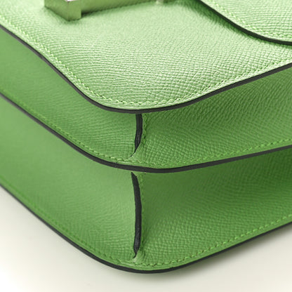 Hermes Epsom Constance 24 Vert Criquet 9 of 9