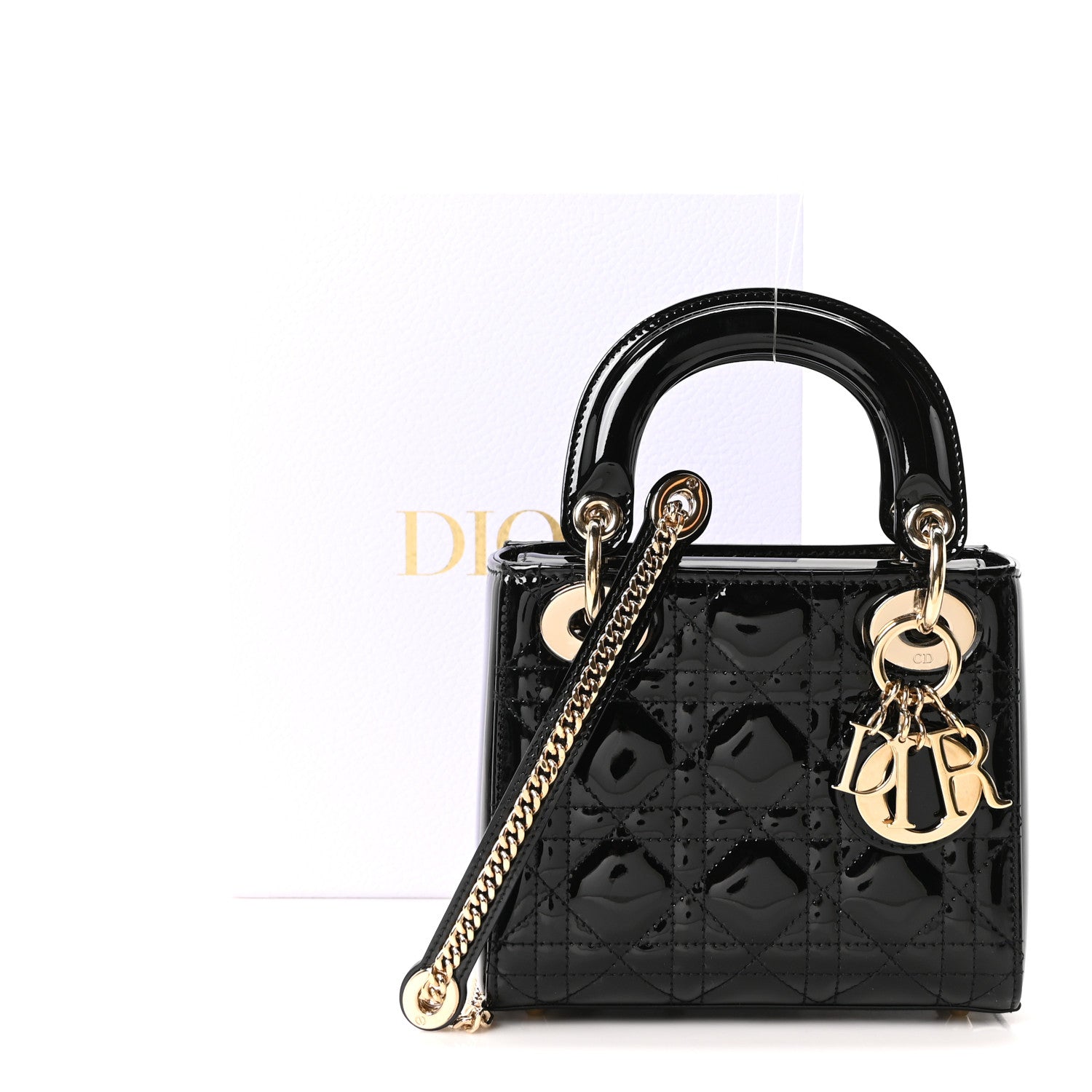 Christian Dior Patent Cannage Mini Lady Dior Black 11 of 11