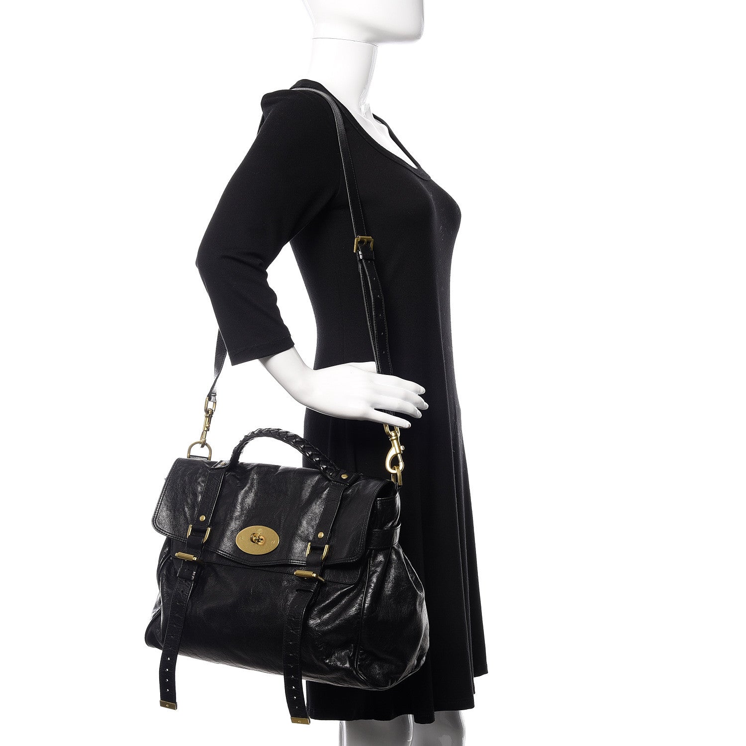 Mulberry Soft Buffalo Oversized Alexa Black 2 of 11