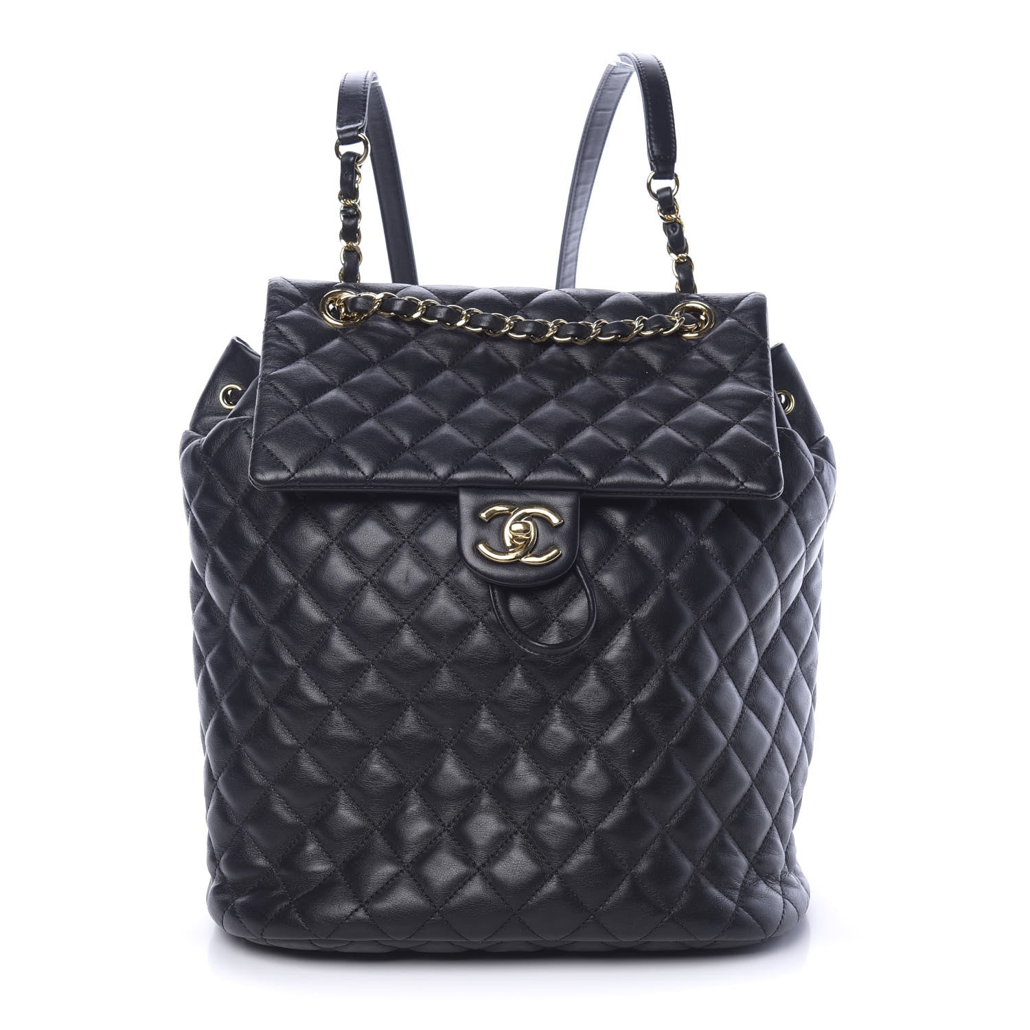 Chanel Lambskin Quilted Large Urban Spirit Backpack Black 1 of 9