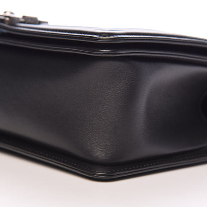 Chanel Calfskin Chevron Medium Boy Flap Black 9 of 11