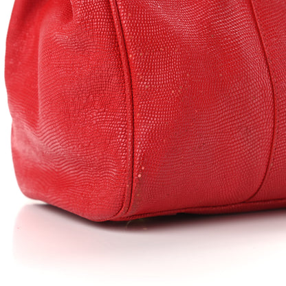 Mulberry Lizard Embossed Calfskin Bayswater Red 9 of 16