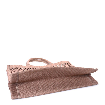 Christian Dior Mesh Embroidered Large Book Tote Clay 3 of 7