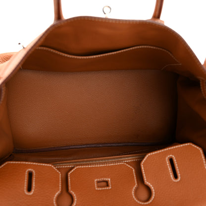 Hermes Taurillon Clemence Birkin 35 Gold 5 of 15