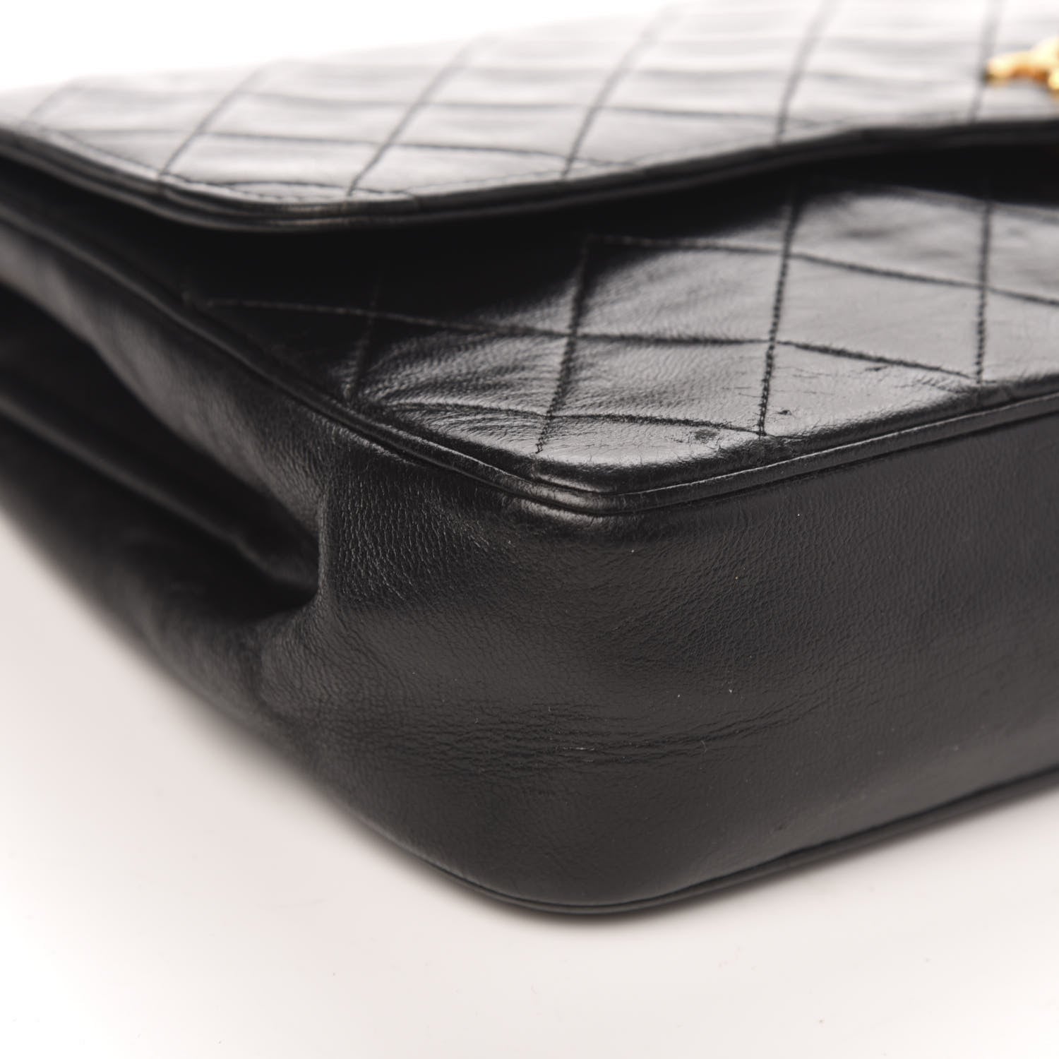 Chanel Lambskin Quilted Medium Single Flap Black 7 of 14