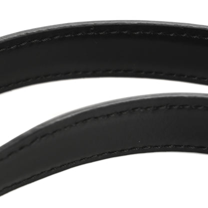 Celine Box Calfskin Small 25mm Triomphe Belt 70 28 Black 9 of 10