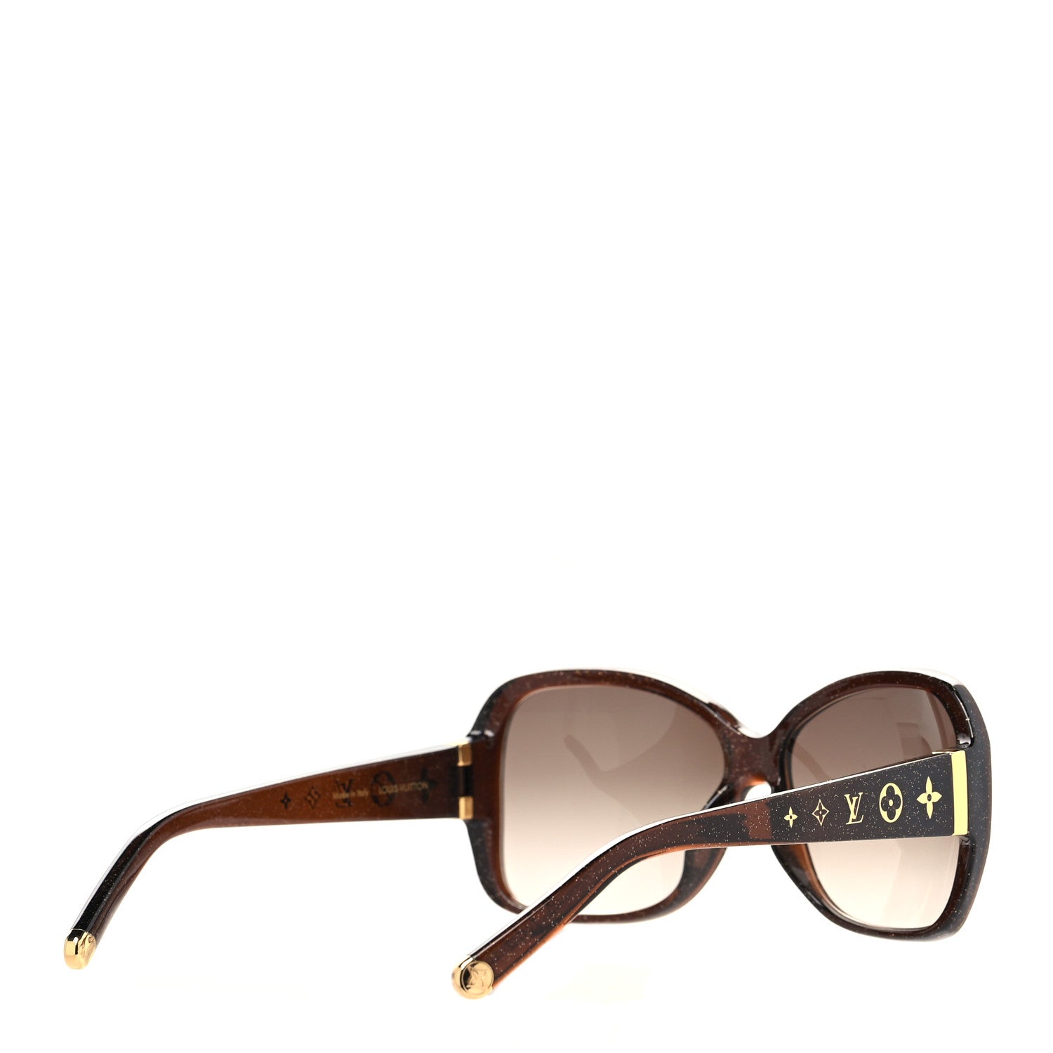 Louis Vuitton Acetate Obsession GM Sunglasses Z0459W Brown Glitter 4 of 8