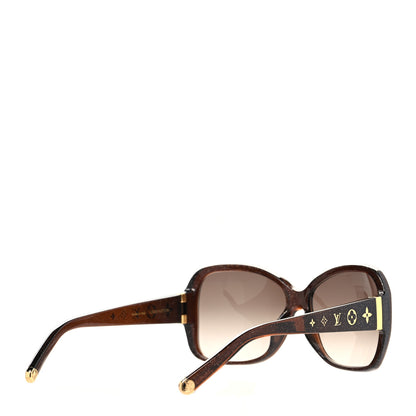 Louis Vuitton Acetate Obsession GM Sunglasses Z0459W Brown Glitter 4 of 8