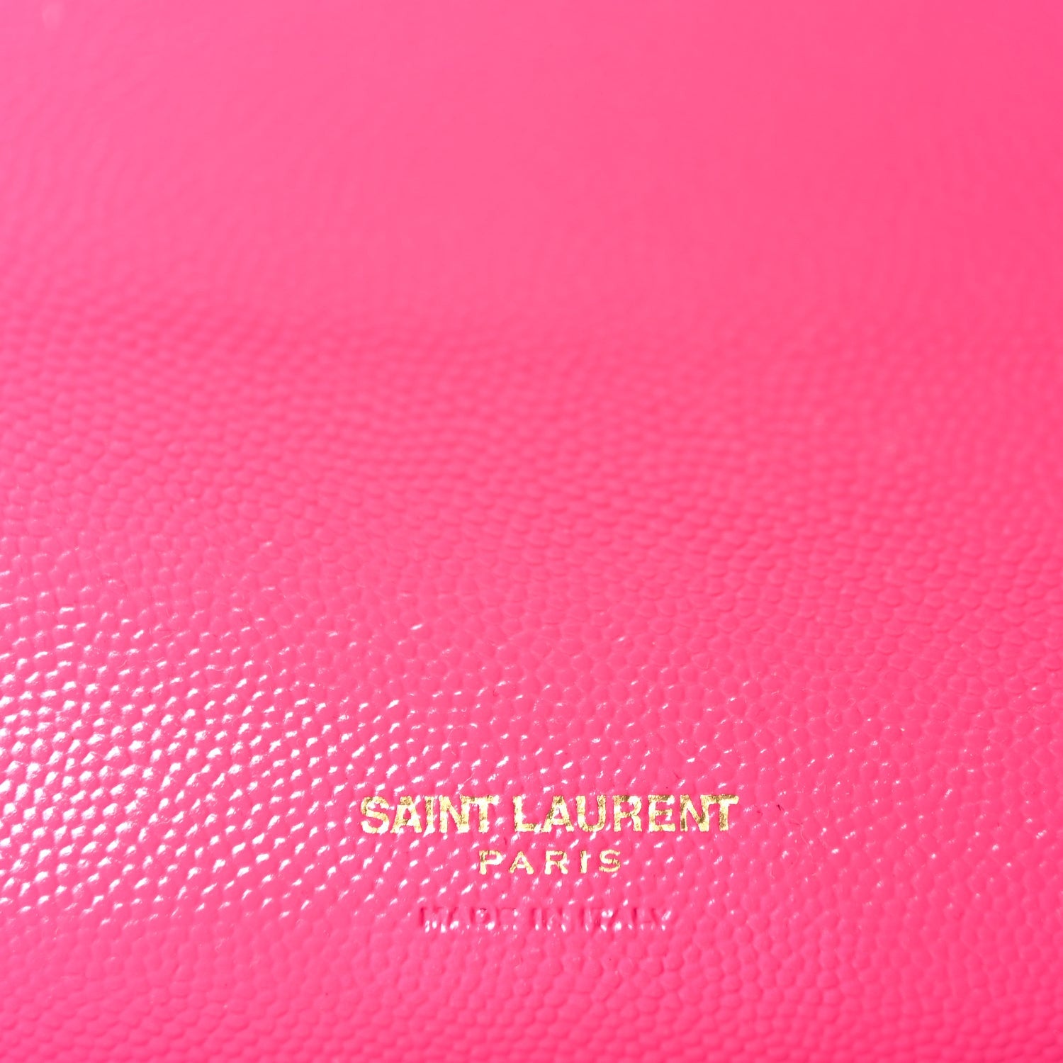 Saint Laurent Grain De Poudre Matelasse Chevron Monogram Envelope Clutch Fuchsia Fuchsia 6 of 7