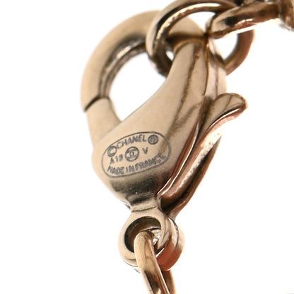 Chanel Crystal CC Pendant Necklace Gold 6 of 6