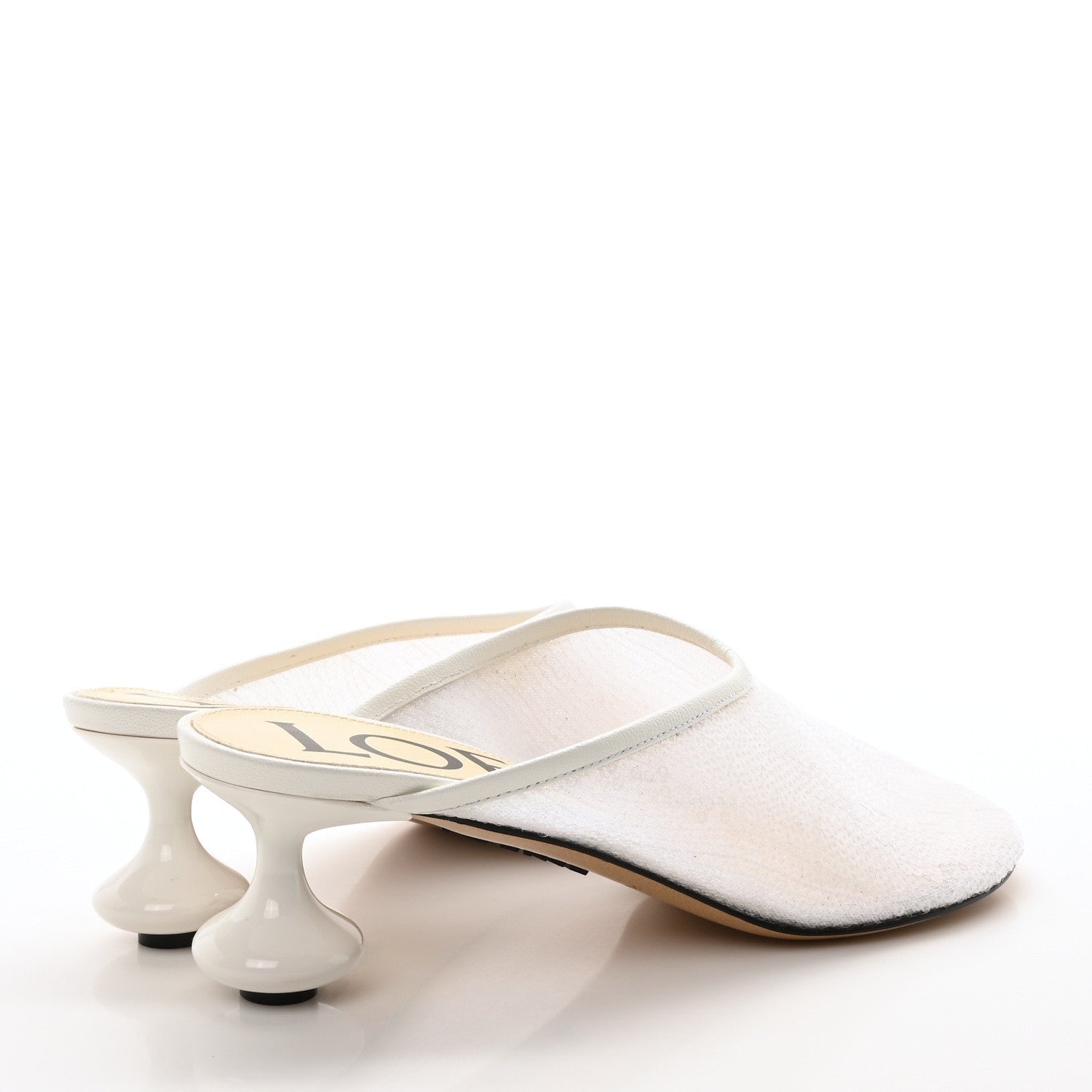 Loewe Sequin Toy Mule Pumps 35 Transparent White 5 of 7