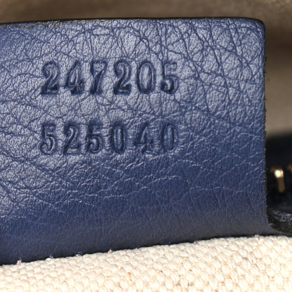 Gucci Monogram Vintage Web Medium Boston Blue 6 of 16