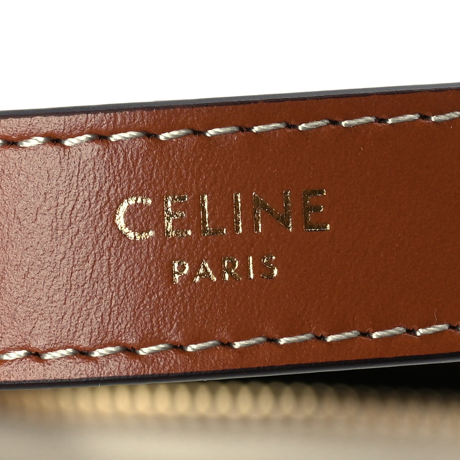 Celine Canvas Calfskin Ava Triomphe Shoulder Bag Grege 5 of 8