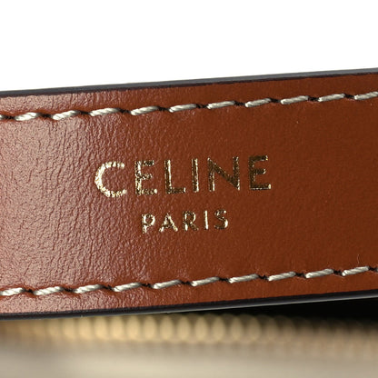 Celine Canvas Calfskin Ava Triomphe Shoulder Bag Grege 5 of 8