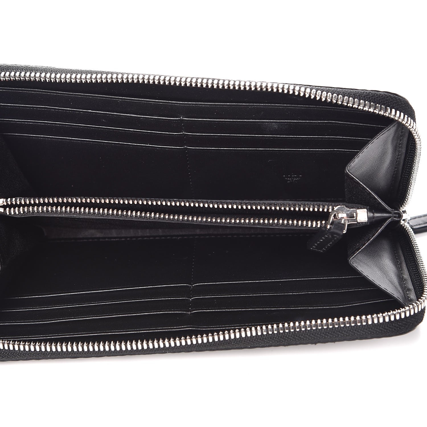 MCM Visetos Large Zip Around Wallet Silver 5 of 11