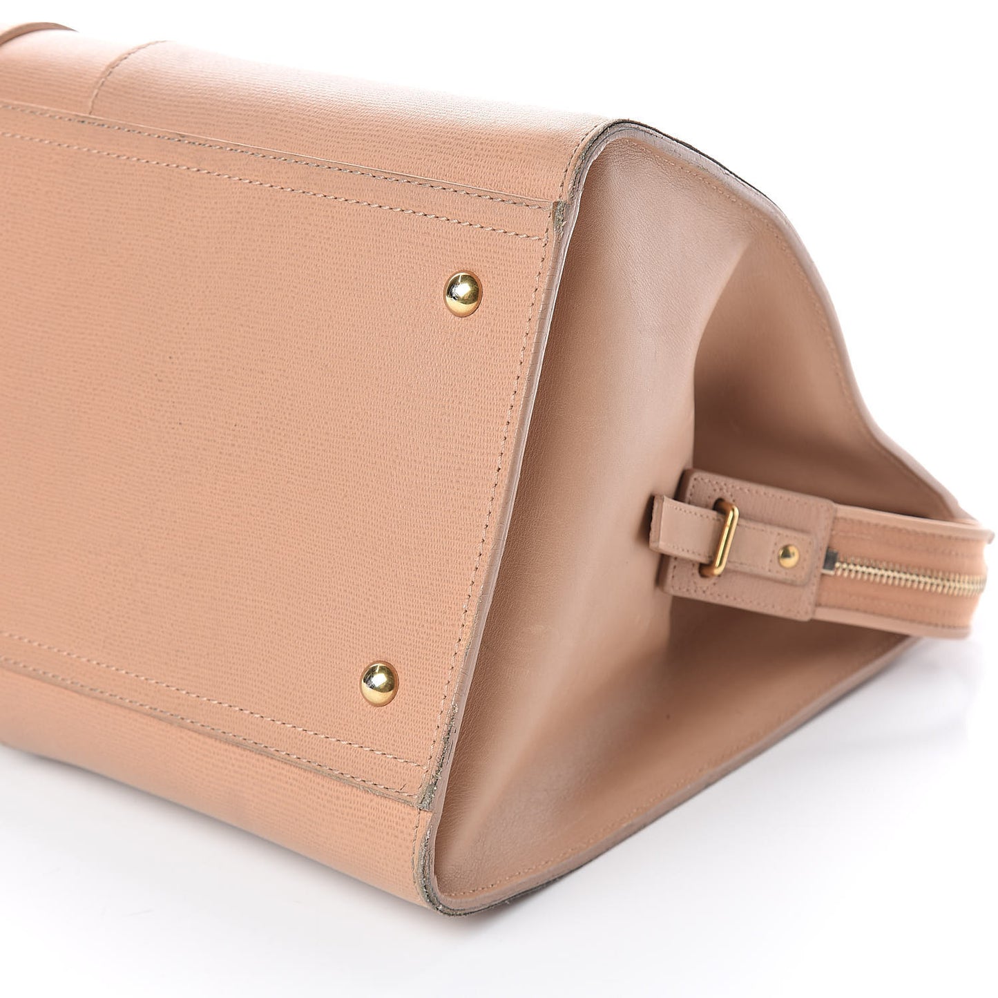 Textured Calfskin Large Cabas ChYc Beige