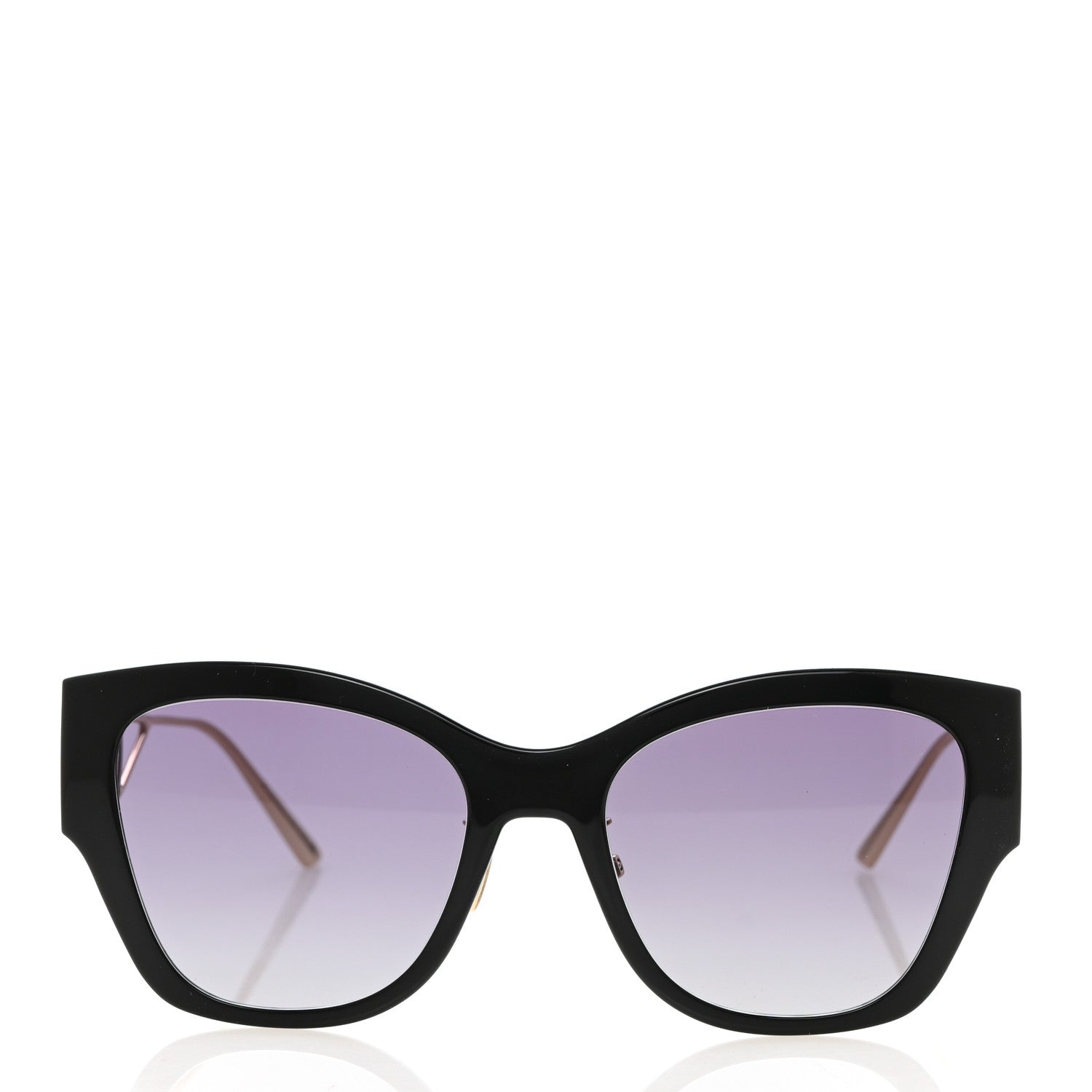 Christian Dior Rectangular 30 Montaigne 1 Sunglasses Black Gold 2 of 8