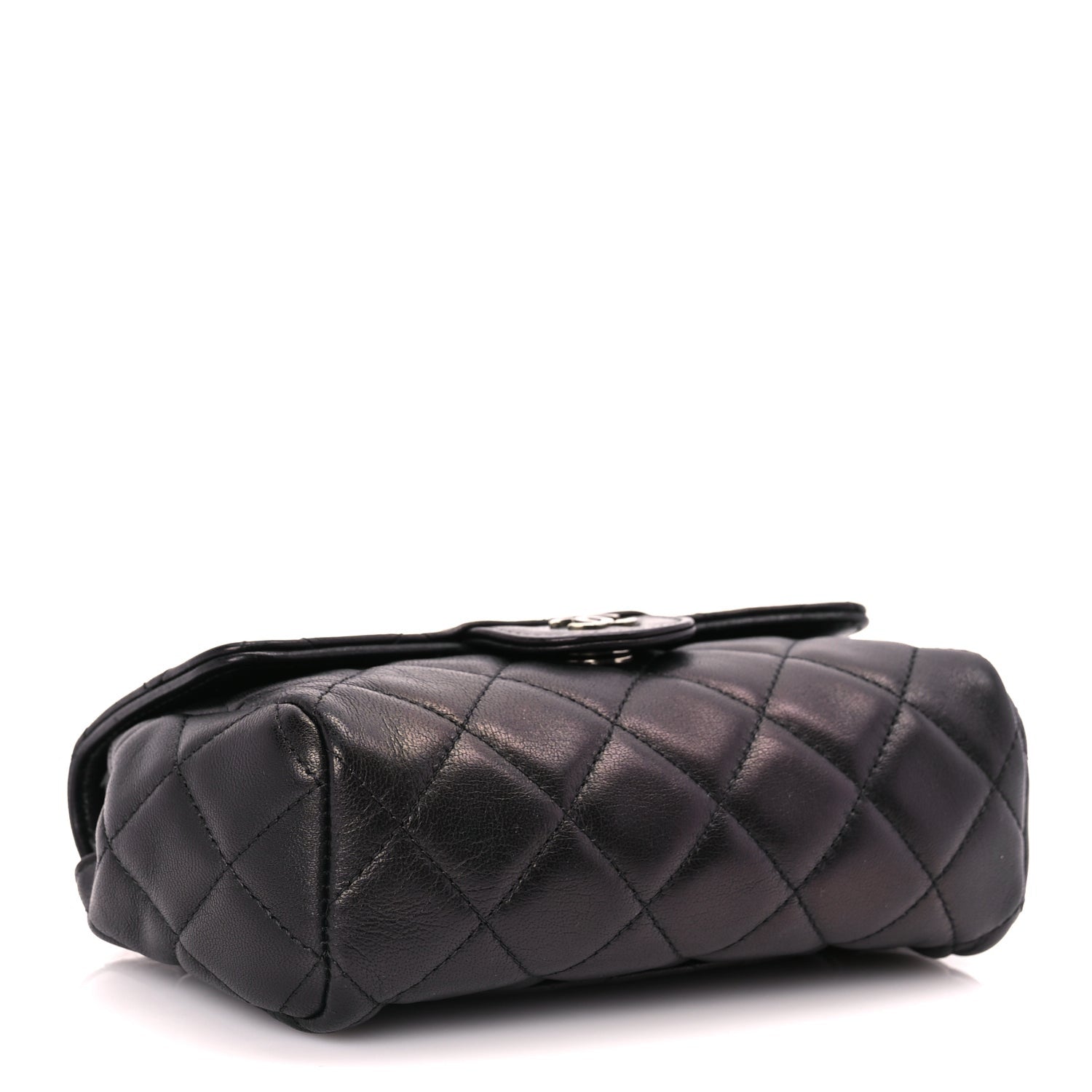 Chanel Lambskin Quilted Flap Cosmetic Case Black 4 of 8
