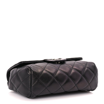 Chanel Lambskin Quilted Flap Cosmetic Case Black 4 of 8