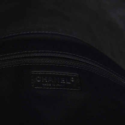 Chanel Iridescent Calfskin Jumbo In the Mix Double Flap Black 6 of 9