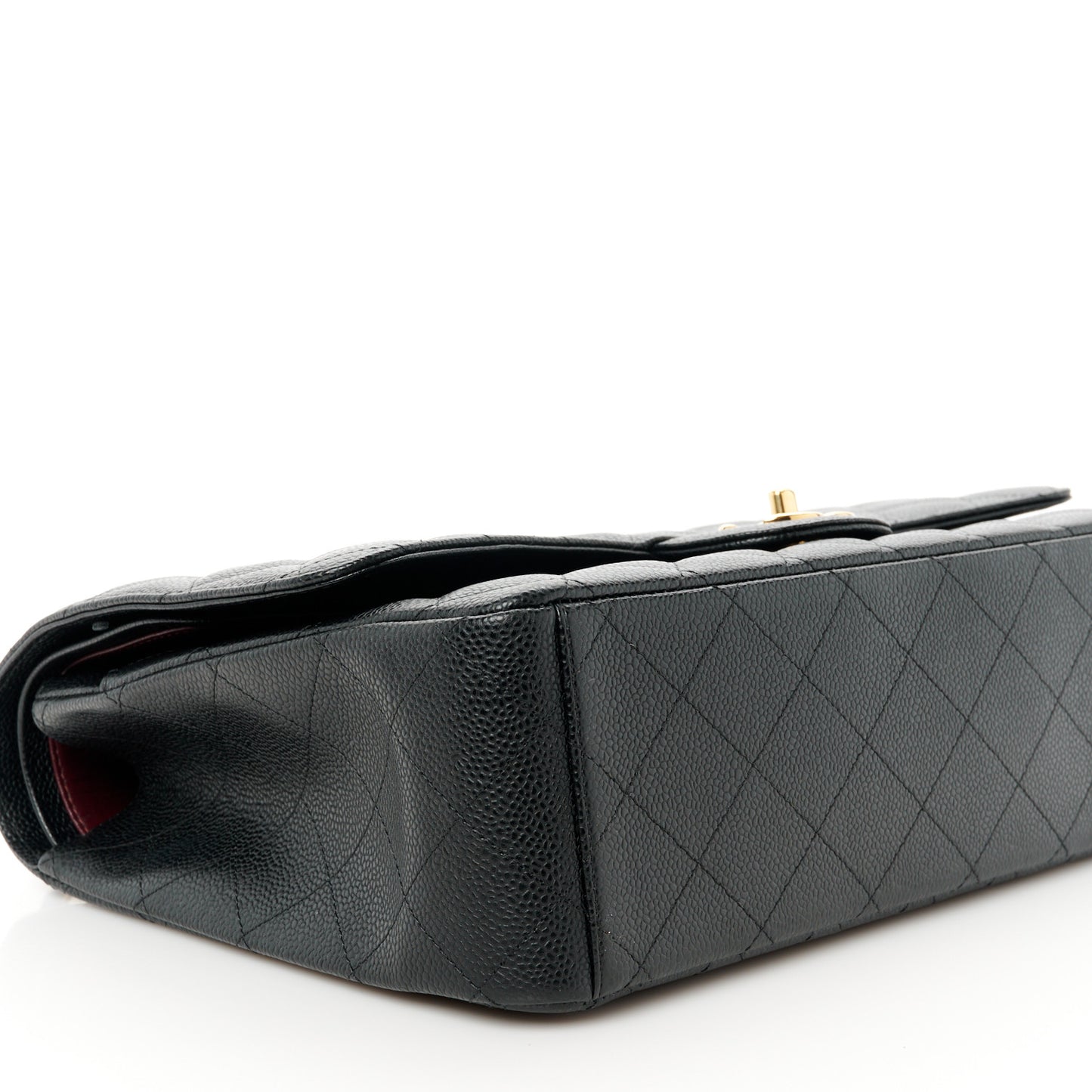 Caviar Quilted Maxi Double Flap Black