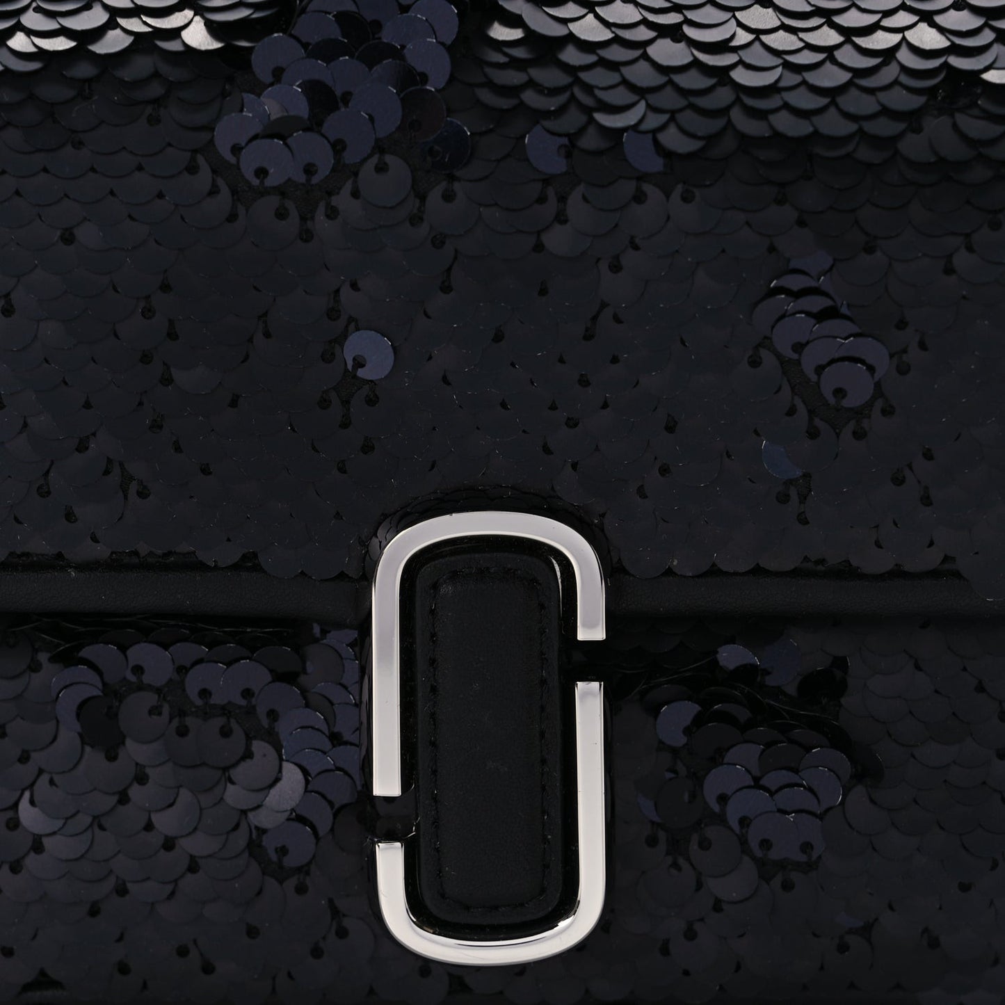 Sequin J Marc Mini Shoulder Bag Black