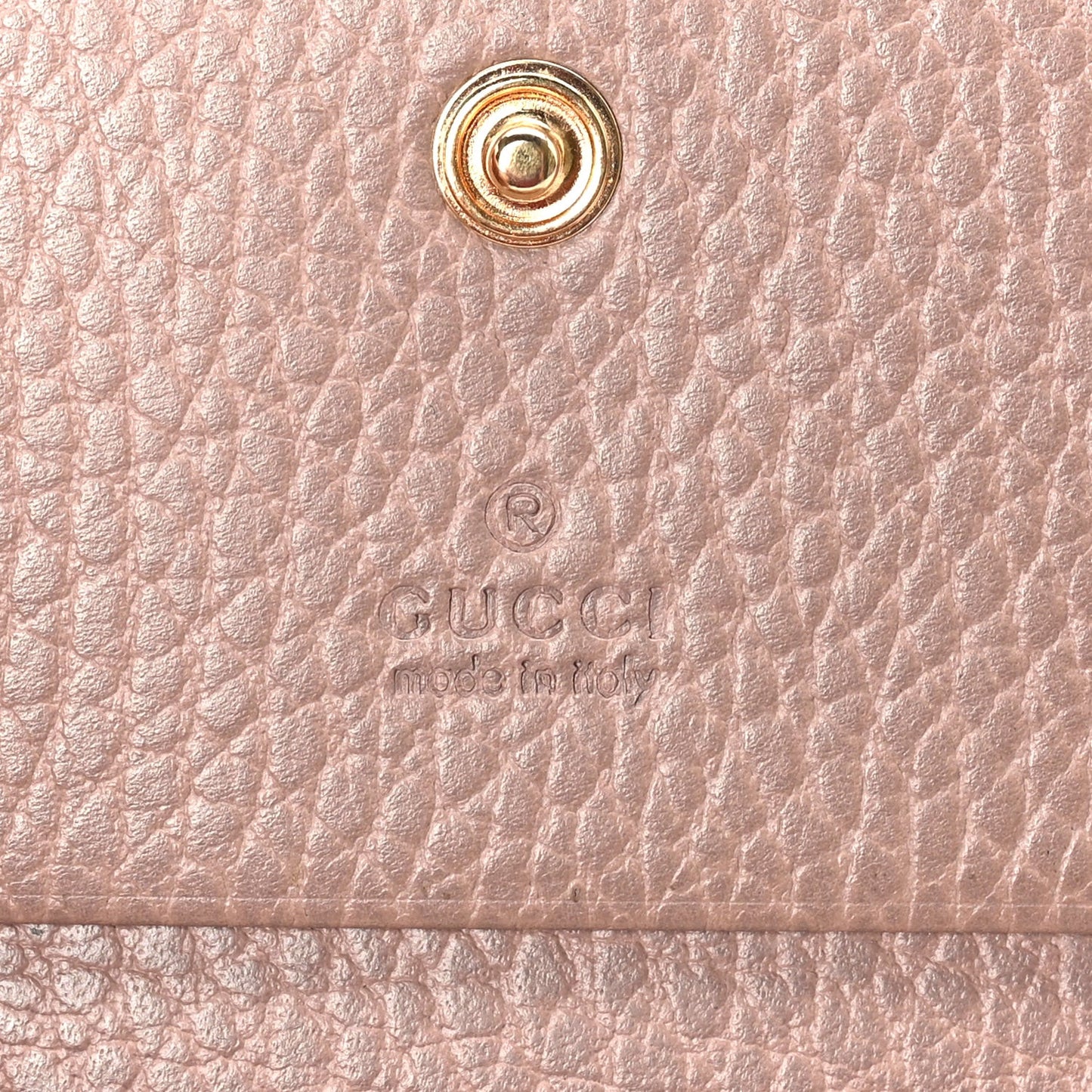 Dollar Calfskin GG Supreme Monogram GG Marmont Card Case Porcelain Rose Beige Ebony