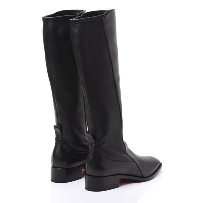 Christian Louboutin Nappa Tagastretch Flat Knee Boots 39 Black 4 of 9